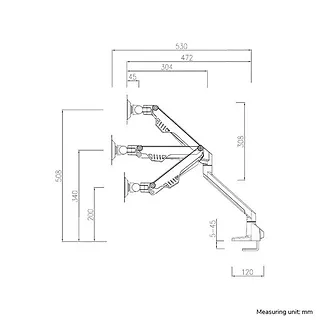 Neomounts Uchwyt biurkowy FPMA-D750DBLACK2