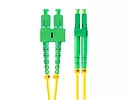 Lanberg Patchcord światłowodowy sm sc/apc-lc/apc duplex 3.0mm lszh g657a1 1m żółty