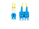 Lanberg Patchcord światłowodowy sm sc/upc-lc/upc duplex 3.0mm lszh g657a1 0.5 m żółty