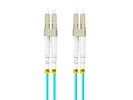 Lanberg Patchcord światłowodowy mm lc/upc-lc/upc duplex 3.0mm om3 50/125 10m aqua