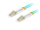 Lanberg Patchcord światłowodowy mm lc/upc-lc/upc duplex 3.0mm om3 50/125 10m aqua