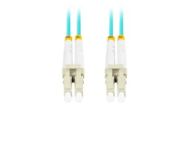Lanberg Patchcord światłowodowy mm lc/upc-lc/upc duplex 3.0mm om3 50/125 10m aqua