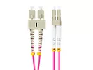 Lanberg Patchcord światłowodowy mm lc/upc-sc/upc duplex 3.0mm om4 50/125 2m fioletowy