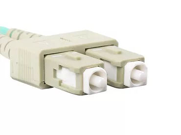 Lanberg Patchcord światłowodowy mm lc/upc-sc/upc duplex 3.0mm om3 50/125 2m aqua
