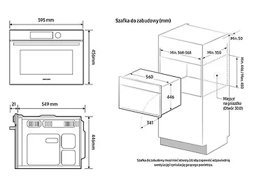 Samsung Kuchenka mikrofalowa do zabudowy NQ5B4513IBK