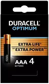 Duracell Baterie Optimum AAA LR3 blister 4 sztuki