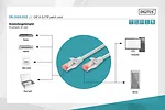 Digitus Patch cord S/FTP kat.6 LS0H 1m Szary