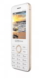Maxcom Telefon MM 136 Dual SIM Telefon GSM Biało-złoty