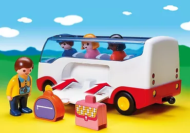 Playmobil Zestaw z figurkami 1.2.3 6773 Autobus wycieczkowy