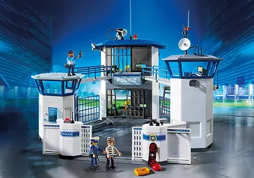 Playmobil Zestaw z figurkami City Action 6919 Komisariat policji z więzieniem