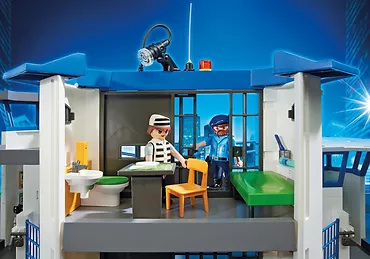 Playmobil Zestaw z figurkami City Action 6919 Komisariat policji z więzieniem