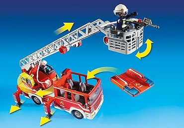 Playmobil Zestaw z figurkami City Action 9463 Samochód strażacki z drabiną