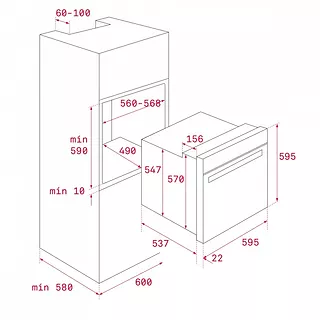 TEKA Piekarnik HRB 6300 waniliowy, stare srebro