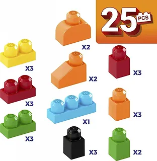 Mega Bloks Pojemnik z klockami Wesoły Lew