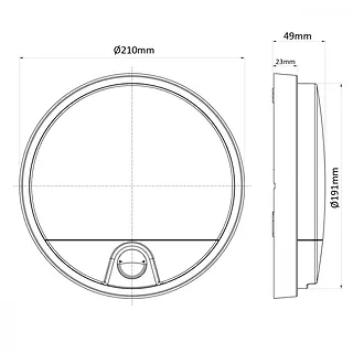 Maclean Lampa LED z Czujnikiem Ruchu MCE291 W