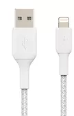 Belkin Kabel Braided USB- Lightning 15cm biały