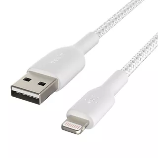 Belkin Kabel Braided USB- Lightning 15cm biały