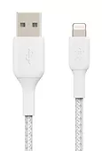 Belkin Kabel Braided USB- Lightning 1m biały