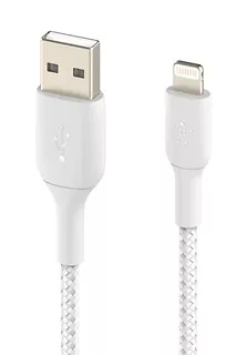 Belkin Kabel Braided USB- Lightning 1m biały