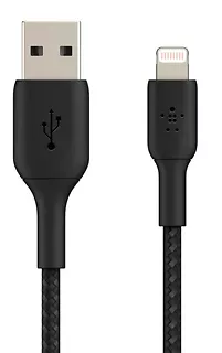 Belkin Kabel Braided USB- Lightning 2m czarne