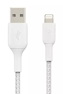 Belkin Kabel Braided USB- Lightning 2m biały