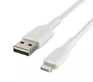 Belkin Kabel Braided USB- Lightning 2m biały