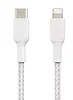 Belkin Kabel Braided USB-C Lightning 1m biały