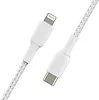 Belkin Kabel Braided USB-C Lightning 1m biały