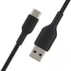 Belkin Kabel Braided USB-C USB-A 15cm czarny