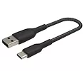 Belkin Kabel Braided USB-C USB-A 15cm czarny