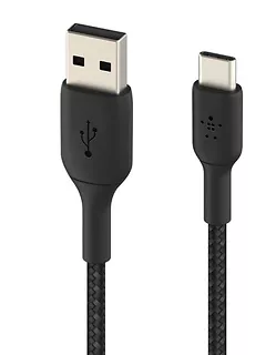 Belkin Kabel Braided USB-C USB-A 2m  czarny