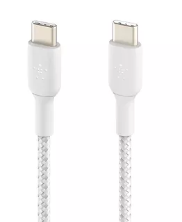 Belkin Kabel Braided USB-C USB-C 1m biały