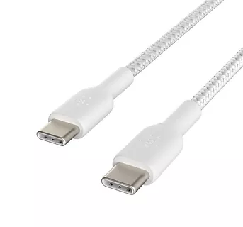 Belkin Kabel Braided USB-C USB-C 1m biały