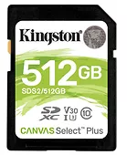 Kingston Karta pamięci SD 512GB Canvas Select Plus
