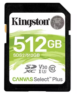 Kingston Karta pamięci SD 512GB Canvas Select Plus