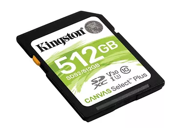 Kingston Karta pamięci SD 512GB Canvas Select Plus