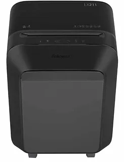 Fellowes Niszczarka LX211 czarna P-5 ścinki 2x12mm