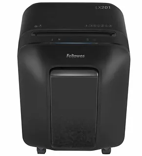 Fellowes Niszczarka LX201 czarna P-5 ścinki 2x12mm