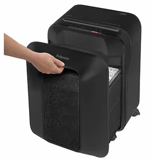 Fellowes Niszczarka LX201 czarna P-5 ścinki 2x12mm