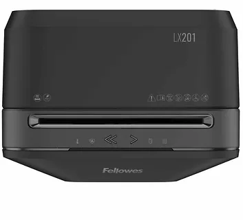 Fellowes Niszczarka LX201 czarna P-5 ścinki 2x12mm