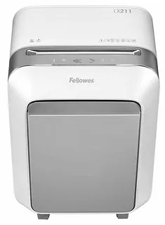 Fellowes Niszczarka LX211 biała P-5 ścinki 2x12mm