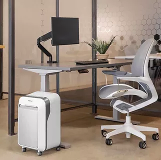 Fellowes Niszczarka LX211 biała P-5 ścinki 2x12mm