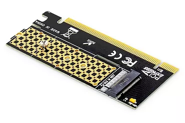 Digitus Karta rozszerzeń (Kontroler) M.2NVMe SSD PCIe 3.0 x16 SATA