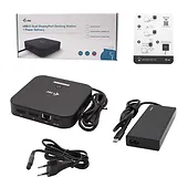 Stacja dokująca USB-C Dual Display Docking Station Power Delivery 65W +   i-tec Universal Charger 77W