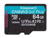 Kingston Karta pamięci microSD 64GB Canvas Go Plus 170/70MB/s