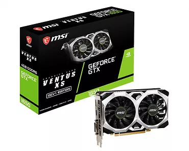 MSI Karta graficzna GeForce GTX 1650 D6 VENTUS XS OCV1 4GB 128bit GDDR6 HDMI/DP/DVI