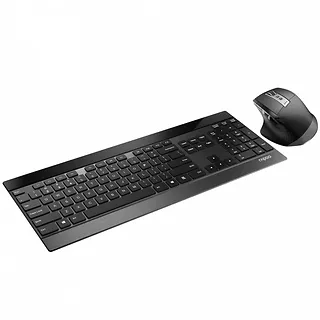 RAPOO Zestaw bezprzewodowy Multi-Mode 9900M czarny