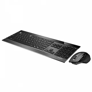 RAPOO Zestaw bezprzewodowy Multi-Mode 9900M czarny