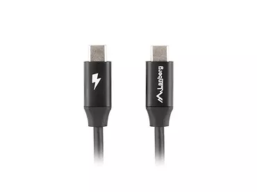 Lanberg Kabel USB-C M/M 2.0 CA-CMCM-40CU-0018-BK Czarny 1.8m