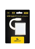 Gembird Adapter USB typ C srebrny USB C, USB A 3.0, HDMI